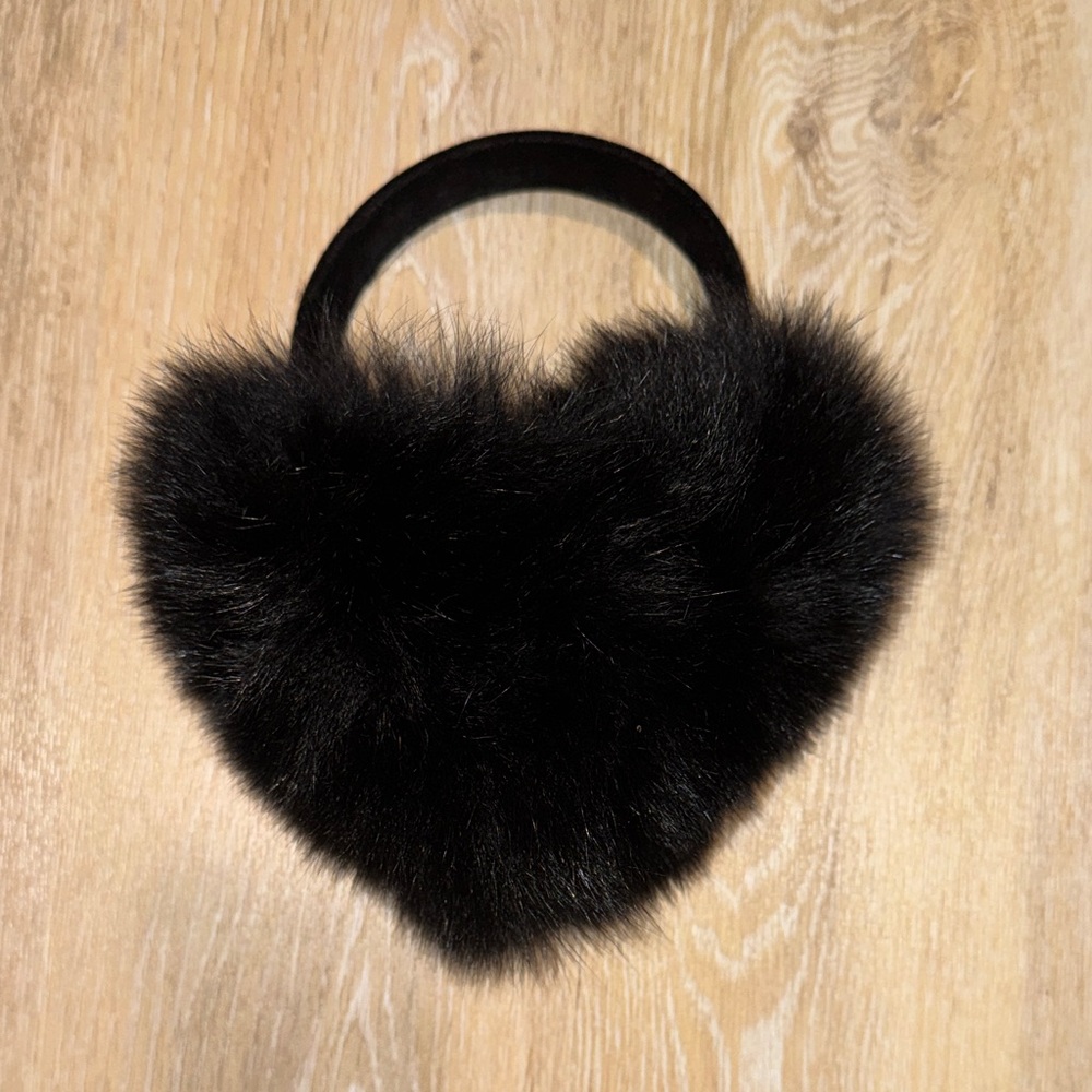 Surell Fox Fur Earmuff With Velvet Band